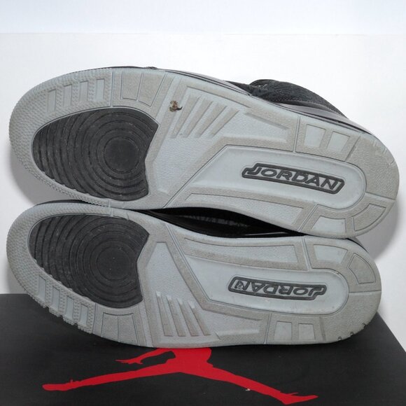 2011 Air Jordan 3 Retro Black FLIP 315767-001 Elephant Print US 11 Worn Once - Picture 15 of 16